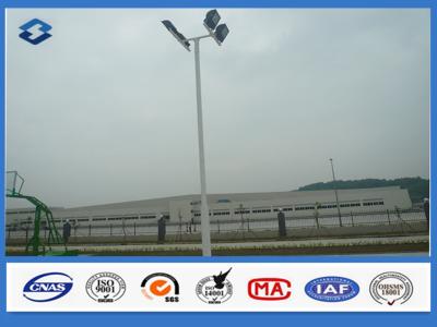China Four Lights Highway Lighting Pole Slip Joint Flange Connected 20w - 1000w Power for sale
