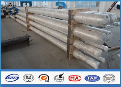 China Conical shape galvanised steel posts ,  9M Height galvanized fence pipe with Wood Packing for sale
