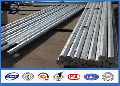 China 8M 9M 10M Galvanized Steel Pole wit Hot Dip Galvanization Min 86 microns for sale