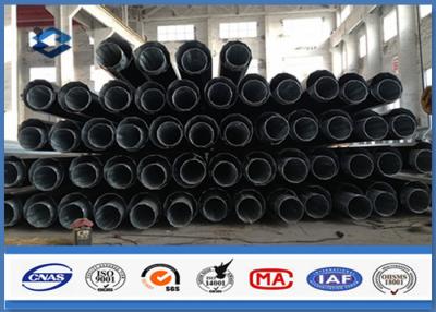 China Direct Burial Type Polygonal Shape 3-20mm Thick Power Transmission Utility Steel Pole for sale