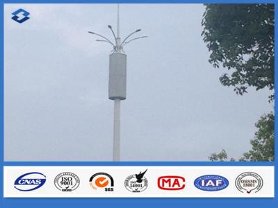 China 20M-56M ASTM A 633 GRE Material Polygonal Shape Communication Steel Pole for sale