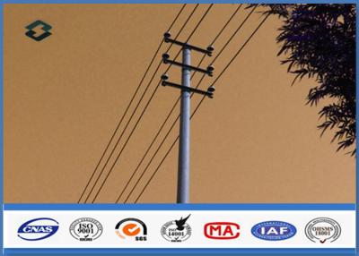 China Gr50 16KN Electrical Power Pole Dodecagonal Shape Tubular Metal Post Steel Pole for sale