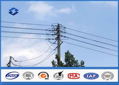 China Overhead Transmission Line Steel Utility Pole with Hot dip Galvanization for sale
