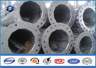 Китай Большая колонка полигональное стальное трубчатое гальванизированное Поляк с базовой платиной ASTM 123 продается