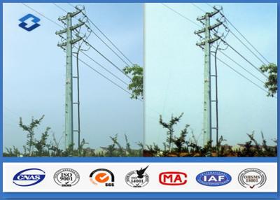 China Q345 Hot dip galvanized Electrical Power Pole with 16M ~ 20M Height 470 ~ 630 Mpa Tensile Strength for sale