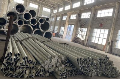 China El alquitrán negro galvanizado de acero para uso general de poste Electric Power del metal de los 25FT los 7M 2.5m m pintó en venta