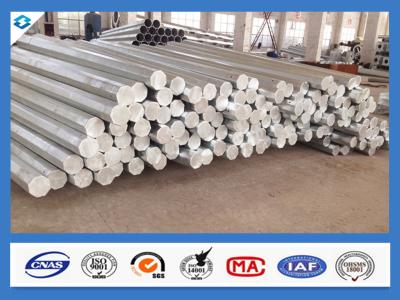 China 3mm Thickness Octagonal Shape Galvanized Electric Steel Poles for sale