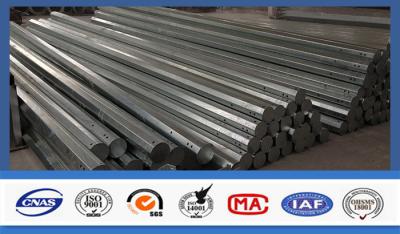 China 40FT Octagonal Hot Dip Galvanized Tubular Steel Poles For Transimission Power Line for sale