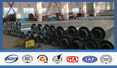 China Transmisión galvanizada equipo poste de acero tubular de poste de la corriente eléctrica de la distribución en venta