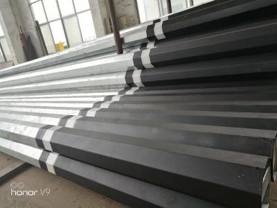 중국 뜨거운 복각 직류 전기를 통한 8각형 45ft 높은 매장 유형 금속 전주 판매용
