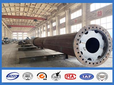 China Galvanized Steel Suspension Pole Tensile Strain Angle Pole 35kv 110kv 220kv for sale