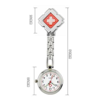 China FOB Red Cross Nurse Watch Gift Student Luminous Pocket Watch Pocket Watch Fashion Nurse Clock Unisex Doctor Watch for sale