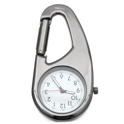 China Nurse Watch Hospital Gift Quartz Doctor Clocks Carabiner Clip Watches Outdoor Black Reloj Unisex Sport Compass Fob Pocke for sale