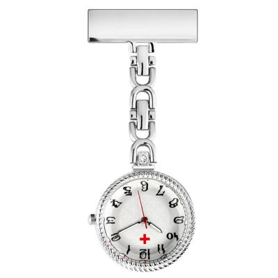 China ALK Retro Nurse Watches Clip-on Fob Pocket Medical Watch Brooch Doctor Gift Stainless Steel Nurse Clock Hospital for sale