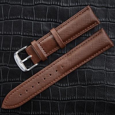 China Watch Band Genuine leather Straps  14mm 16mm 18mm 20mm 22mm Fashion Man Women Watch  High Quality Brown Black colors Wat for sale
