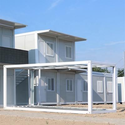 China Zontop modern luxury  easy assemble steel prefabricated 2 story frame 20ft 40 ft  shipping container house for sale