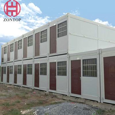 China Zontop Modern Design 3 Bedroom Light Steel Structure Modular Home Prefabricated  Expandable Container House for sale