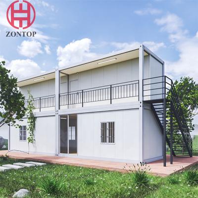 China Zontop China Stackable  Modern Flat Pack Portable Living 40ft Cheap 20 Ft  Shipping Container Home House for sale