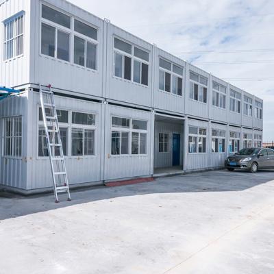China Zontop Modern Frame Cheap  Easy Assemble 2 Story China Prefabricated 20ft 40 Ft Prefab Living Luxury Container House for sale