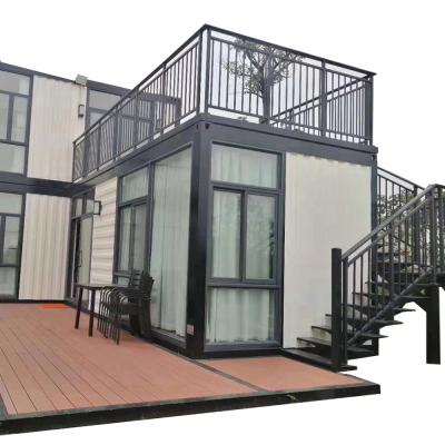 China Zontop modern luxury  easy assemble steel manufactured prefabricated resort  2 story prefab modular house for sale