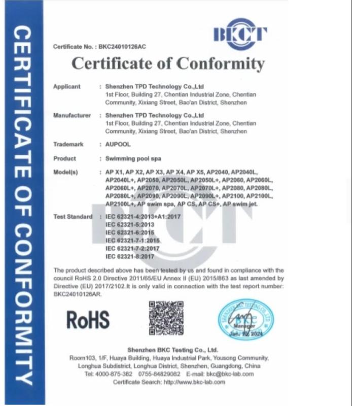 ROHS - HuiZhou AUPOOL Technology Co.LTD