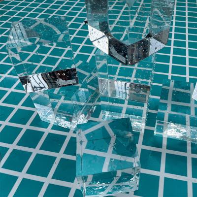 China Transparent Acrylic Swimming Pool Clear Sample Panels For Outdoor Villa Pools for sale