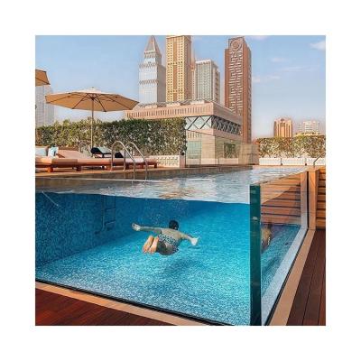 China Villa Pool Plexiglass Wall Panels Sample Small Fiber Glass Swimming Pools for sale