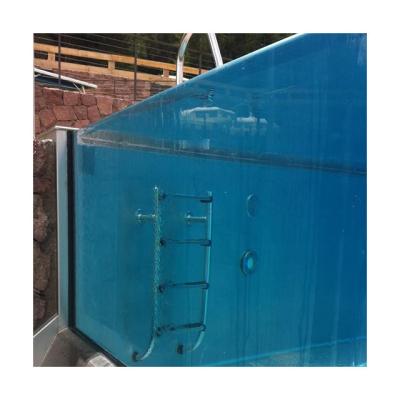 China Infinity Pool Fibra de vidro Lap Pool Intex Piscina de poliéster azul cristal à venda