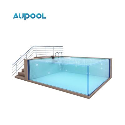 China Rise Interior Fibra de vidrio Spa portátil y piscina con paneles de material de polímero en venta