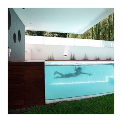 China Prefab Houses Clear Shipping Container Swimming Pool with 40 Feet Steel Structure Frame for sale