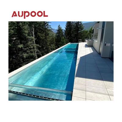 China Swimming Pool Acrylic Glass Sheet Aupool 50Mm Tunnel Cylinder for Resort Garden House for sale