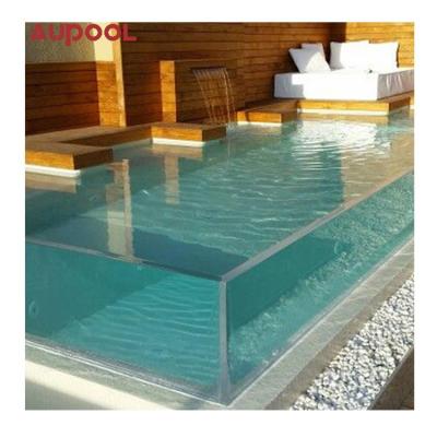 China Popular Custom Infinity Edge Clear Thick Acrylic Glass Sheet for Thick Glass Aquarium for sale