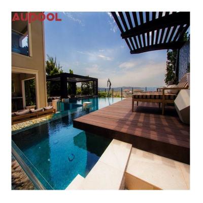 China 30-950mm Thickness Customized Large Above Ground Steel Frame Swimming Pool for Hotel for sale