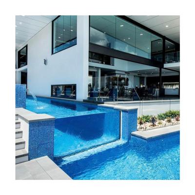 Китай Акриловый виллы бассейн с бесконечными стеклянными панелями и полный боковой дизайн на земле продается