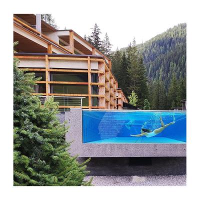 Китай Акриловый бассейн с стеклянной конструкцией и толщиной 30-950 мм продается