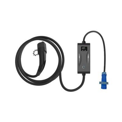 China 16A 32A 3.5kw 7kw Portable Electric Vehicle Charging Station Type 2 IEC62196 for sale