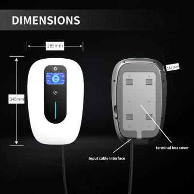China Level 2 AC EV Charger OCPP1.6 Dustproof Residential Electric Car Charging Stations for sale