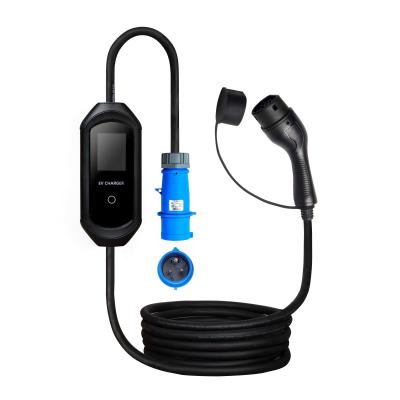 China 3.5kw 7kw Portable EV Charger Type 2 16A 32A for sale