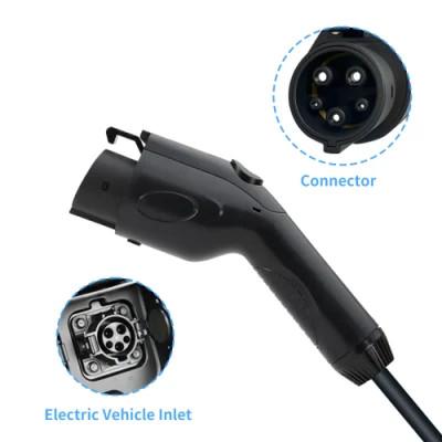 China 7kw 3.5kw 16A 32A SAE J1772 Type 1 Indicator Light Portable Car EV Charger for sale
