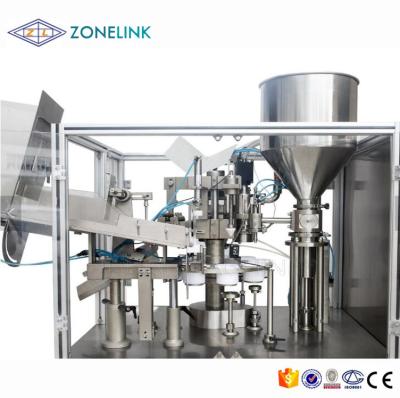 China 8ml Cosmetics Automatic Filling Machine For Cleaning Cream Squeeze Tube for sale