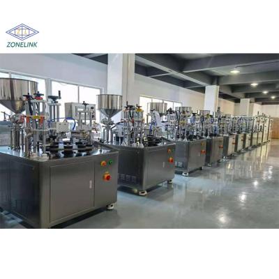 China Máquina automática de llenado y sellado de tubos de alta precisión para loción de manos en venta