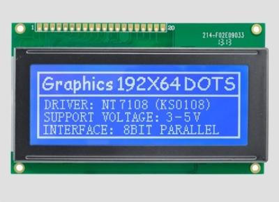 China 192*64 Dot Matrix STN LCD Module 20pin 8-Bit Paralelo para Médico Industrial à venda