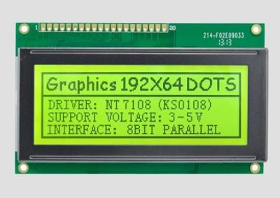 China 192*64 Character Graphic Dot Matrix LCD Module Parallel Port White Backlight 5v for sale