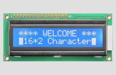 China Parallel Port 5V Character LCD Display Module 16x2 Monochrome Blue Backlight Color for sale