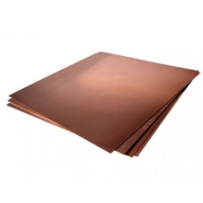 China C1100 Pure Copper Sheet Coil Yellow Surface Plate 0.3mm Material Decoration for sale