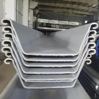 China High Strength Galvanized Sheet Steel Pile Easy Installation High Corrosion Resistance à venda