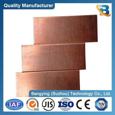 China 45-50% Elongation Red Solid Copper Sheet 5mm T2 C11000 Pure Copper Plate for Standard for sale