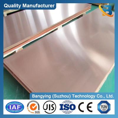 China Hojas de cobre de berilio 0,3 mm 5 mm C17200 Hojas de cobre ASTM estándar 99,9% pureza en venta
