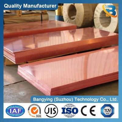 China 100mm-1220mm Width T2 4X8 Soft Copper Sheet with 45-50 Elongation Customized Request for sale