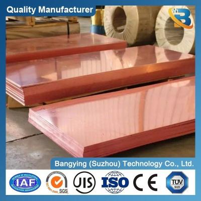 China 5mm 10mm 20mm C1100 Copper Plate Cutting C11000 C12200 Electrolytic Tungsten Copper Sheet for sale
